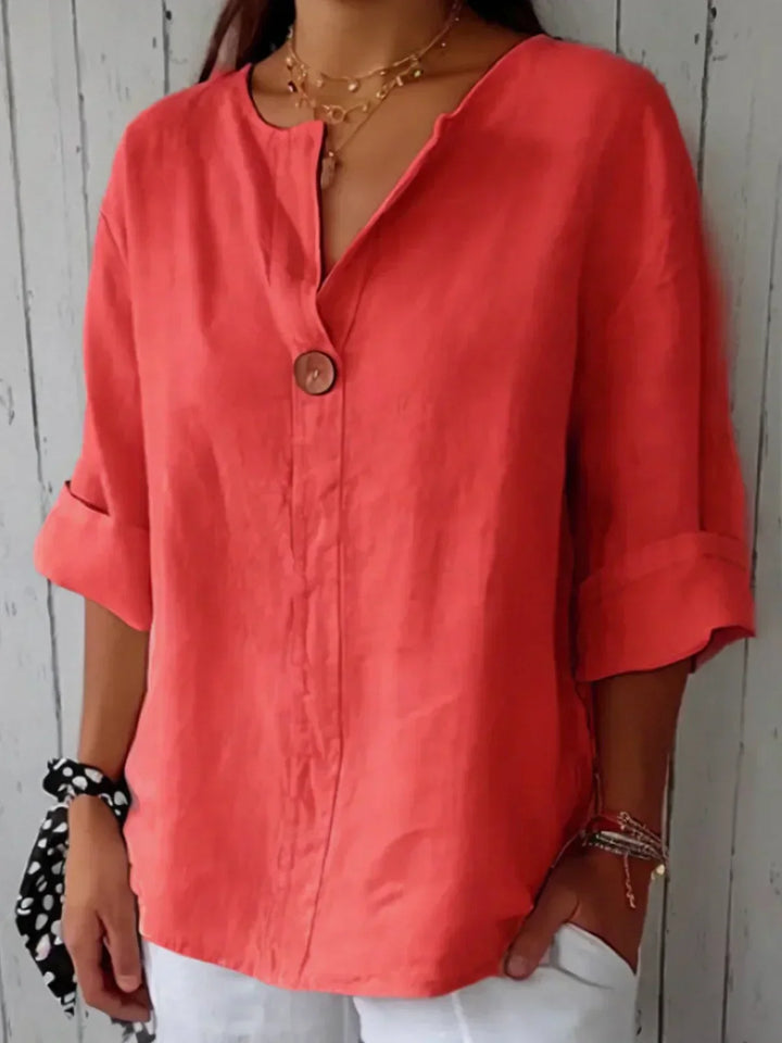 JOLIE™ - CASUAL V-NECK BLOUSE