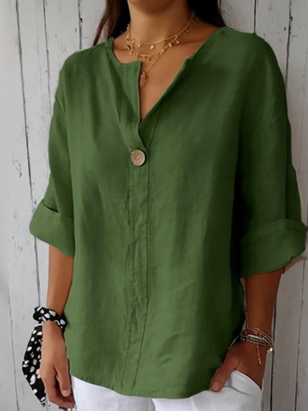 JOLIE™ - CASUAL V-NECK BLOUSE