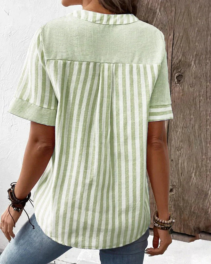 LILA™ - SOFT STRIPED BLOUSE