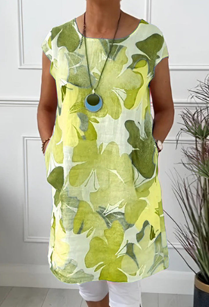 ELIZABETH™ - COMFORTABLE DRESS WITH BUTTERFLY PRINT