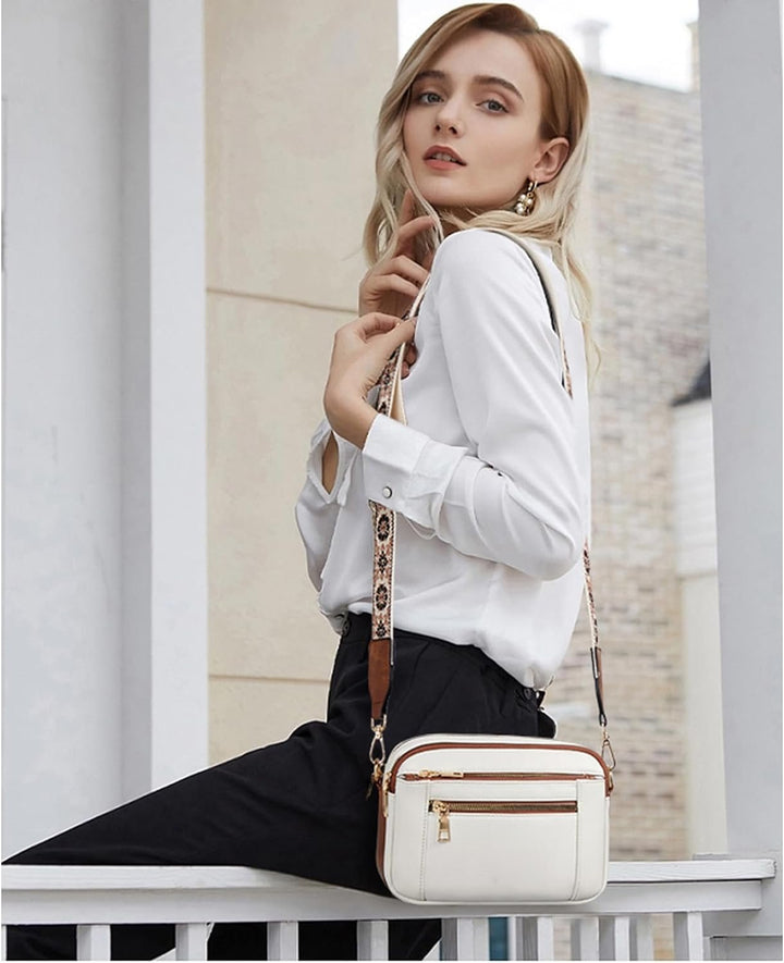 CHARLENE™ - REFINED LEATHER SHOULDER BAG