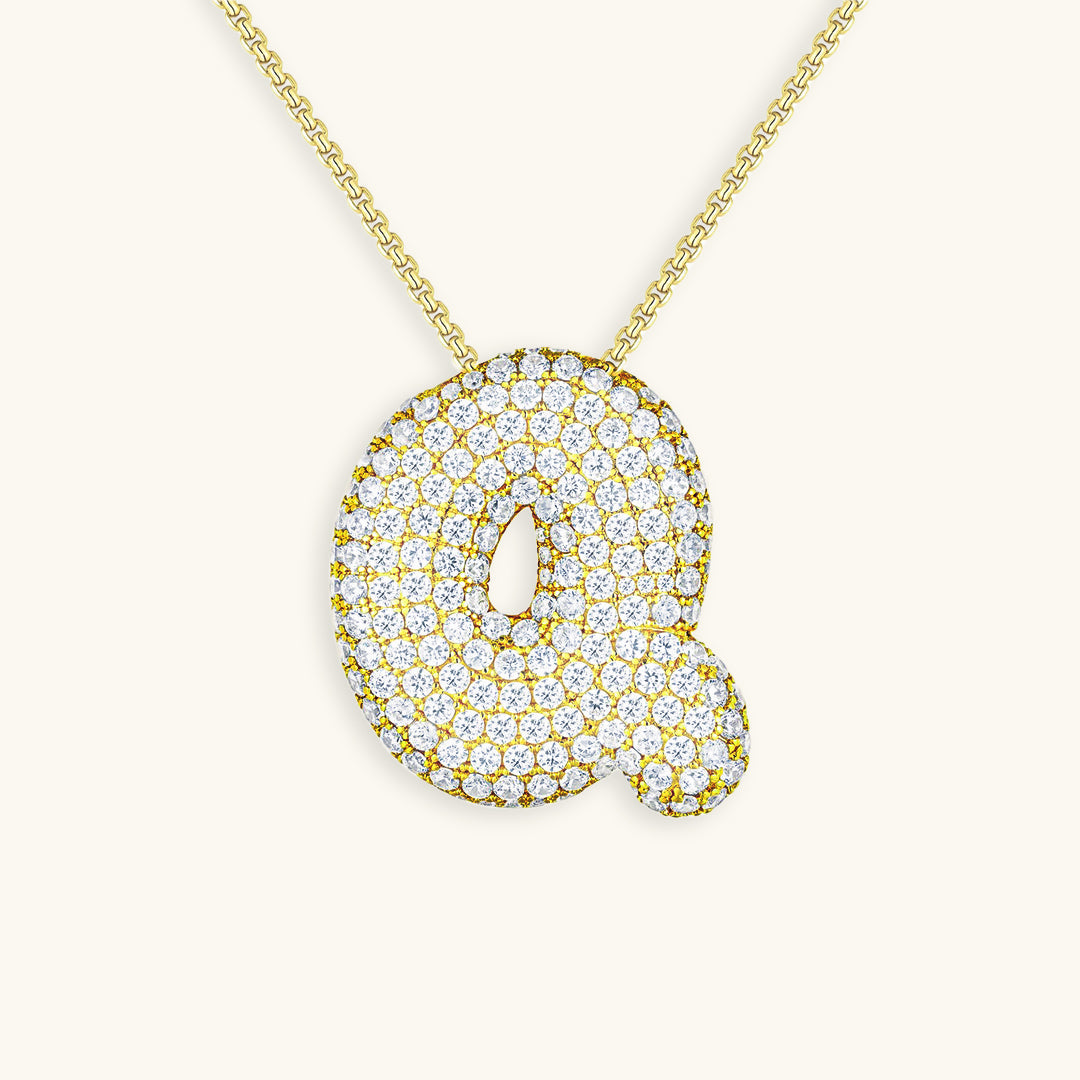 BUBBLE™ INITIAL DIAMOND NECKLACE