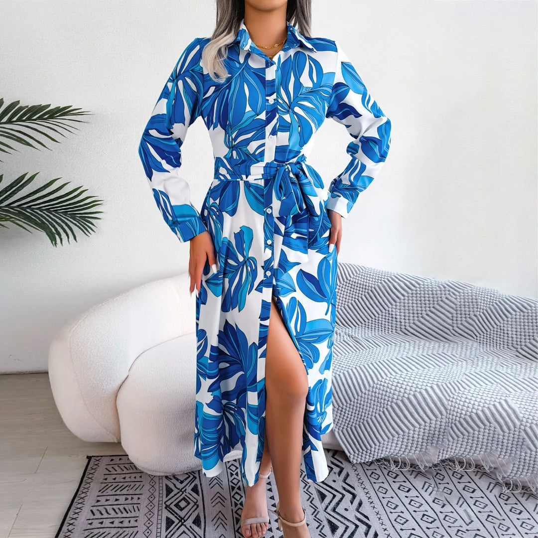 SOPHIA™ - VIBRANT TROPICAL PRINT MAXI DRES