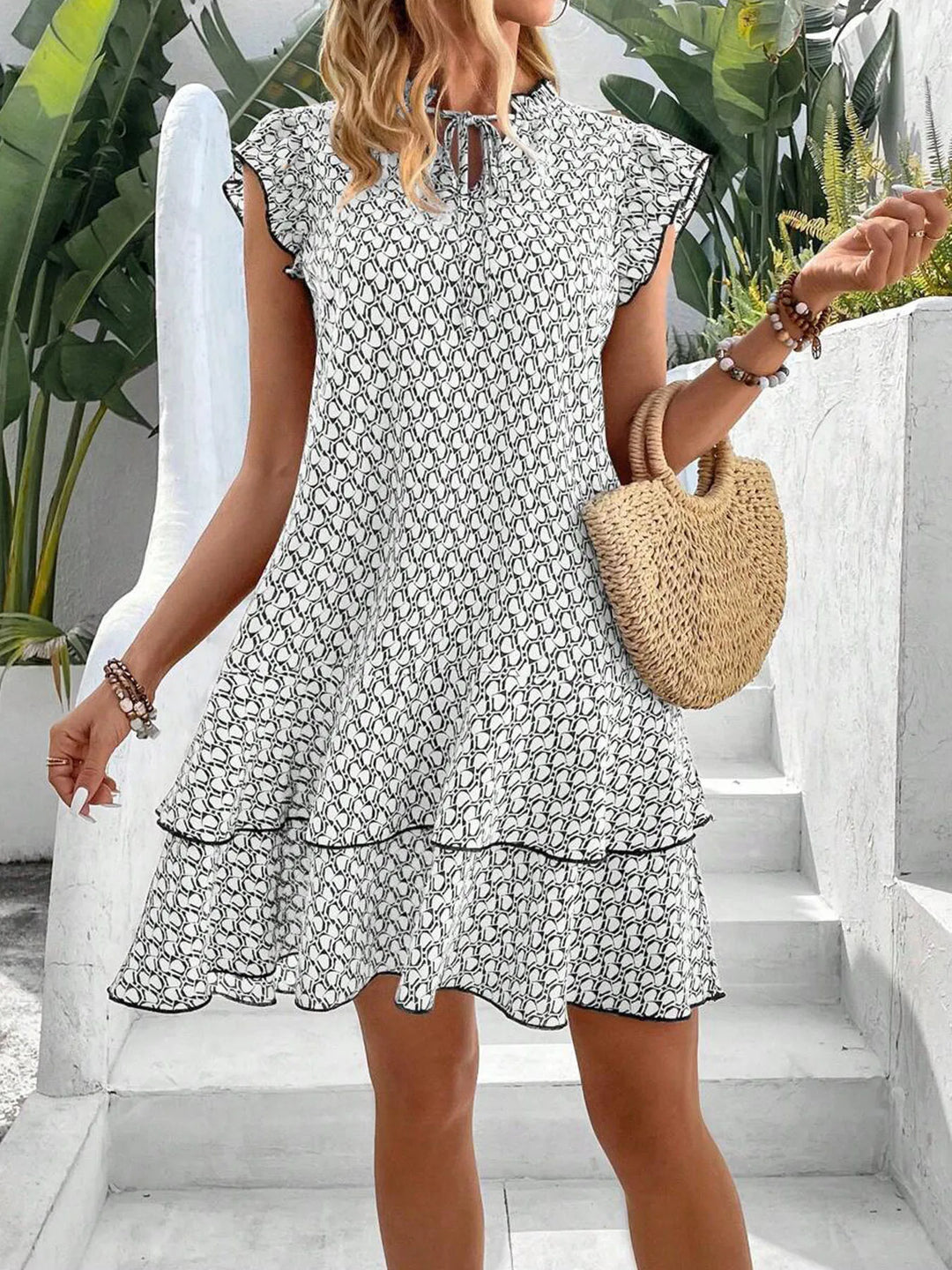 MAGGY™ - ELEGANT FLORAL DRESS