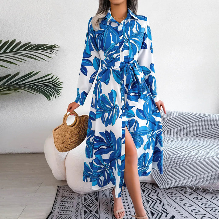 SOPHIA™ - VIBRANT TROPICAL PRINT MAXI DRES