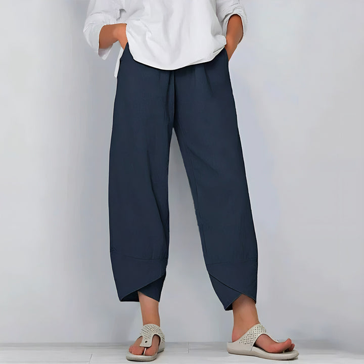 MELANIE™ - CHIC COTTON-LINEN TROUSERS