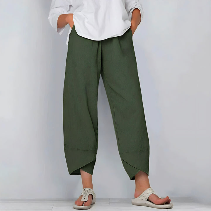 MELANIE™ - CHIC COTTON-LINEN TROUSERS