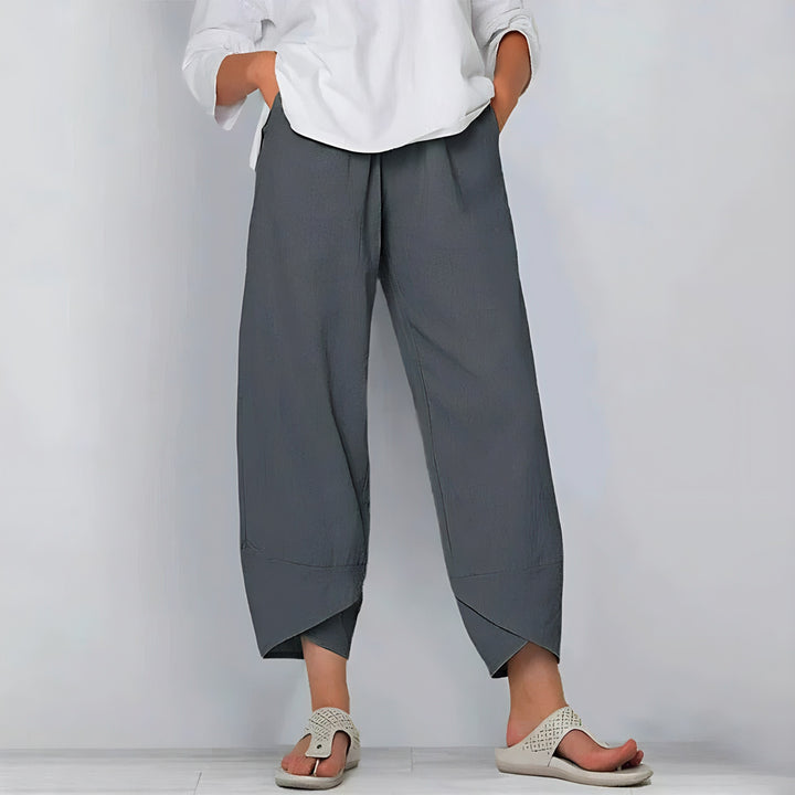 MELANIE™ - CHIC COTTON-LINEN TROUSERS