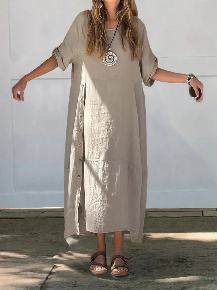 LAILA™ - LUXE LINEN BLEND DRESS