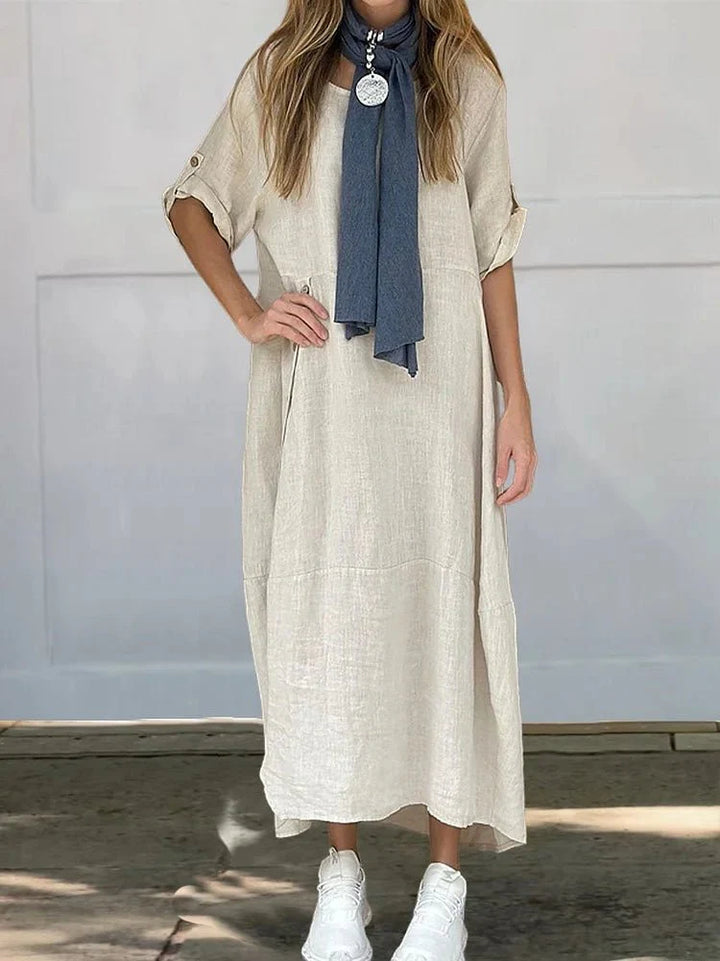 LAILA™ - LUXE LINEN BLEND DRESS