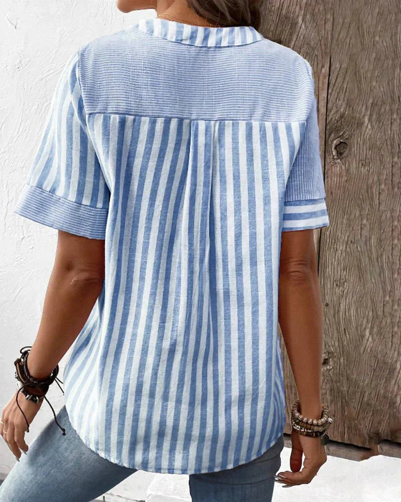 LILA™ - SOFT STRIPED BLOUSE