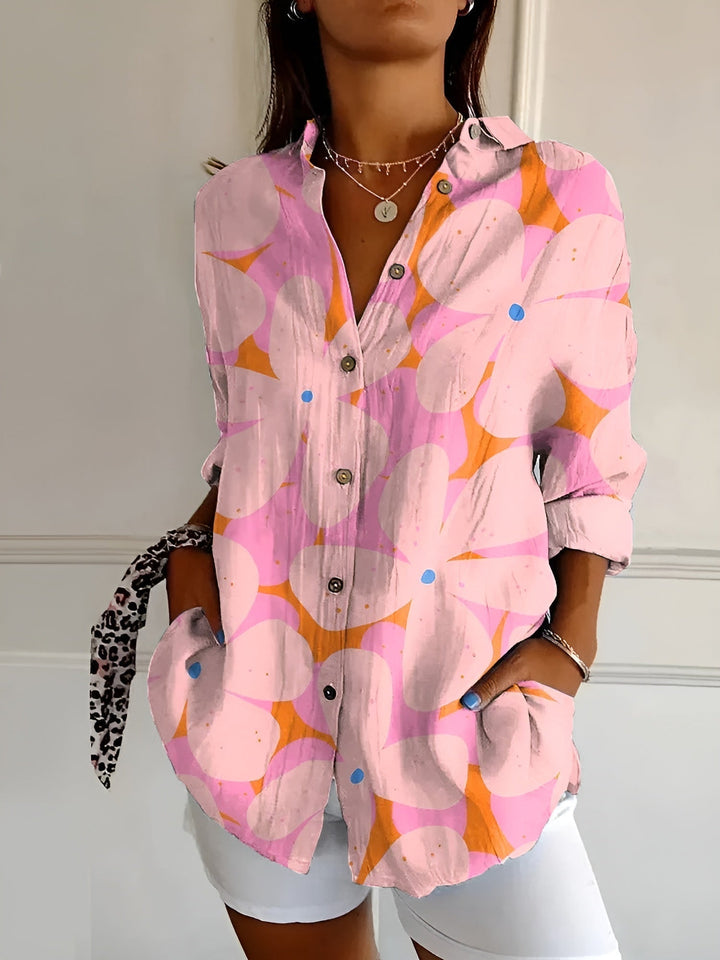 AMIRA™ -  FLORAL BREEZE BUTTON-UP SHIRT