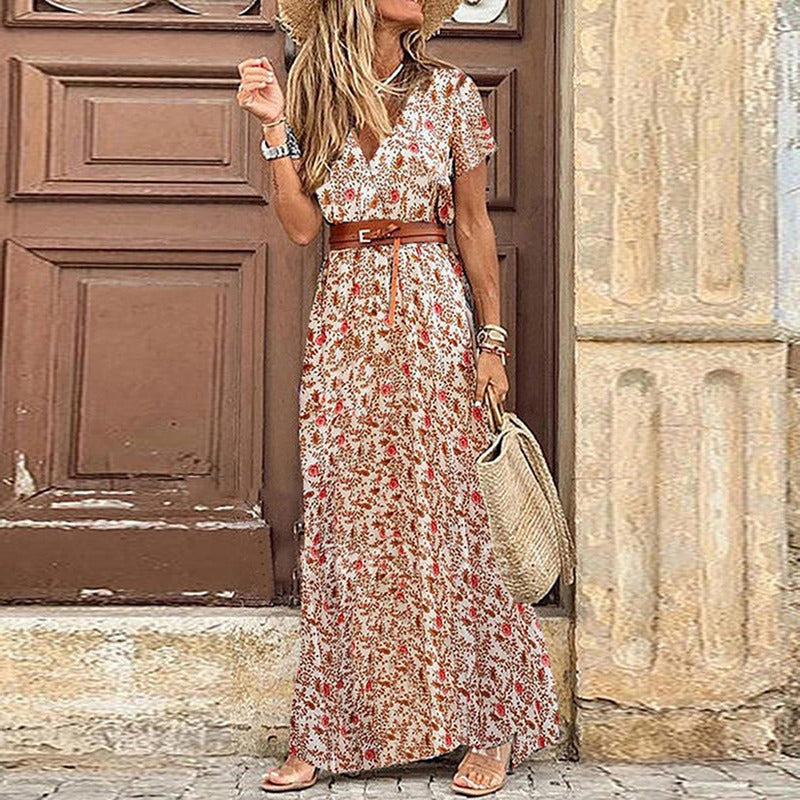 BRIANNA™ - FLOWY BOHO DRESS (FREE BELT)